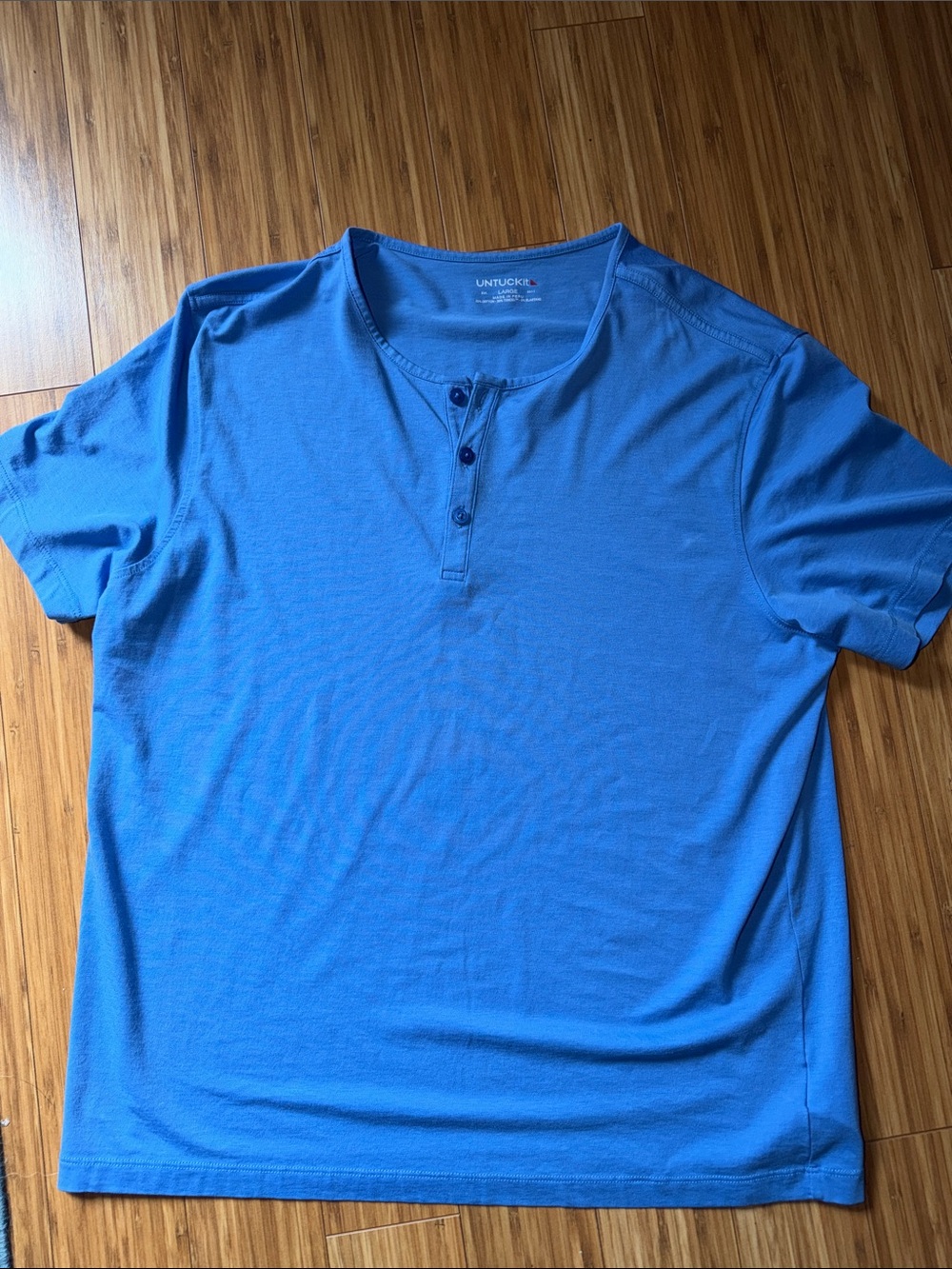 UNTUCKit Men's Royal Blue Short-Sleeve Henley